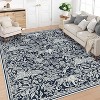Acekool Modern Area Rug, Washable Low Pile Non Slip Soft Foldable Carpet Mat for Living Room Bedroom Office, Easy Care - 2 of 3