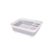 J&V TEXTILES Collapsible Dish Drying Rack - Popup for Easy Storage, Drain Water Directly into The Sink - 2 of 4