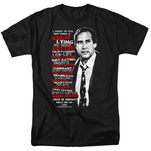 Christmas Vacation Profanities Adult T Shirt, Black - 1 of 4