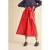 Women's Talk This Way Faux Leather Paper Waist Pants - &merci - 3 of 4