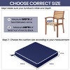 Pellebant Patio Chair Cushions 30D Sponge Set of 2 Fade Resistant UV-resistant - 2 of 4