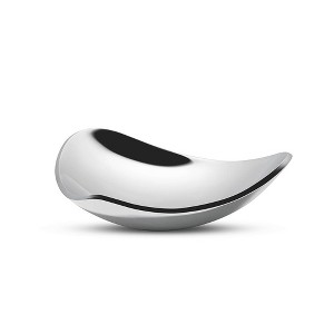 Nambe 9" Manta Alloy Bowl, Premium Metal Dishware Set with Elegant Curves, Perfect for Serving Salads, Fruits, Desserts, and More - 1 of 4