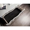 Gulches Glam Modern 1pc Nightstand Solid Wood with Turned Legs, Curved Front Panels & Crystal-like Acrylic Handles - 3 of 4