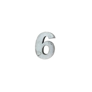 Slickblue Individual Metal Zinc Numbers 0-9, Wall Mount Address Numbers, Modern, Silver, 6" - 1 of 3