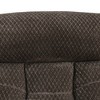 MAYEERTY Reclining Sofa, 3-Seat Non-Pilling Breathable Fabric Recliner with Flip-Up Cup-Holder Board for Living Room, Brown - 4 of 4