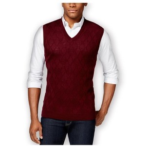 Club Room Mens Merino Textured Argyle Sweater Vest - 1 of 1