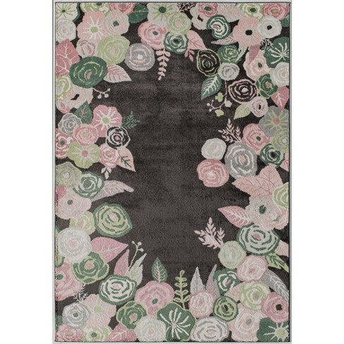 Rugs America Hanna Va35c Royal Blossom Pink Onyx Floral Transitional ...