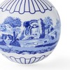 Spode Blue Italian Bauble, Hanging Ornaments for Christmas Décor, Made of Porcelain, Blue and White Holiday Decoration, Measures 2.6-Inch - 3 of 4