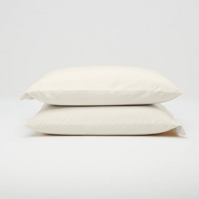 Washed Supima Percale Solid Pillowcase Set - Casaluna™