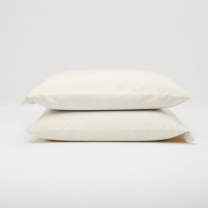 Washed Supima Percale Solid Pillowcase Set - Casaluna™ - 1 of 4