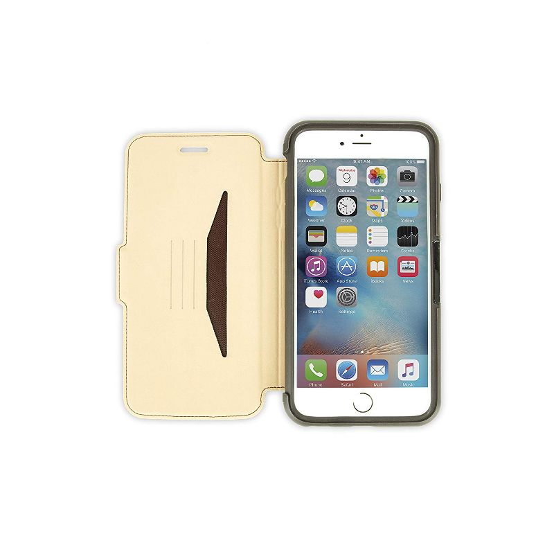 OtterBox STRADA SERIES iPhone 6 Plus/6S Plus - Brown Leather Wallet Saddle, 3 of 4