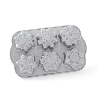 Nordic Ware 9.8 Carbon Steel Snowflake Shaped Cake Pans Blue : Target