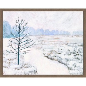 Amanti Art Frozen River Study I by Victoria Borges Canvas Wall Art Print Framed 20-in. W x 16-in. H. - 1 of 4