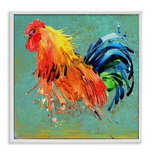 Stupell Industries Urban Abstract Rooster Splash, 17" x 17" - 1 of 4
