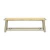 Vynxaria Farmhouse Modern Rattan Bench: Stylish & Versatile Seating Solution - 4 of 4