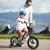 Costway 12"/14"/16"/18" Kid’s Bike with Training Wheels Adjustable Handlebar & Seat Handbrake Black/Pink/Silver - 2 of 4