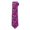 Jacob Alexander Happy Hanukkah Novelty Extra Long Necktie - Purple - 3 of 4