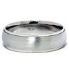 Pompeii3 Mens 950 Platinum 6mm Brushed Wedding Band Ring New - image 2 of 4