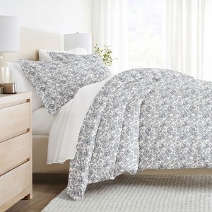 Paisley, Damask & Soft Farmhouse Prints 3PC Duvet Cover & Shams Set, Ultra Soft, Easy Care - Becky Cameron - 1 of 4