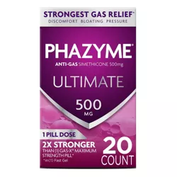 Phazyme Ultimate Anti-Gas & Bloating Relief Fast Gels - 20ct
