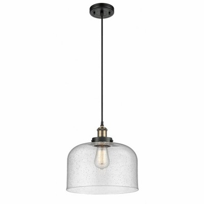 Bell - 1 Light Cord Hung Mini Pendant In Industrial Style-11.38 Inches Tall and 12 Inches Wide
