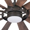 65" Minka Aire Farmhouse Indoor Ceiling Fan with Dimmable LED Light Oil Rubbed Bronze for Living Room Kitchen Bedroom Family House - 3 of 4