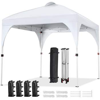 Yaheetech 8x8 FT Pop Up Canopy Tent with Roller Bag