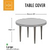 KHOMO GEAR 94-Inch Heavy Duty Round Table & Chair Set Cover – Waterproof Outdoor Furniture Cover for Patio Dining Sets, Garden Tables & Chairs - 3 of 4