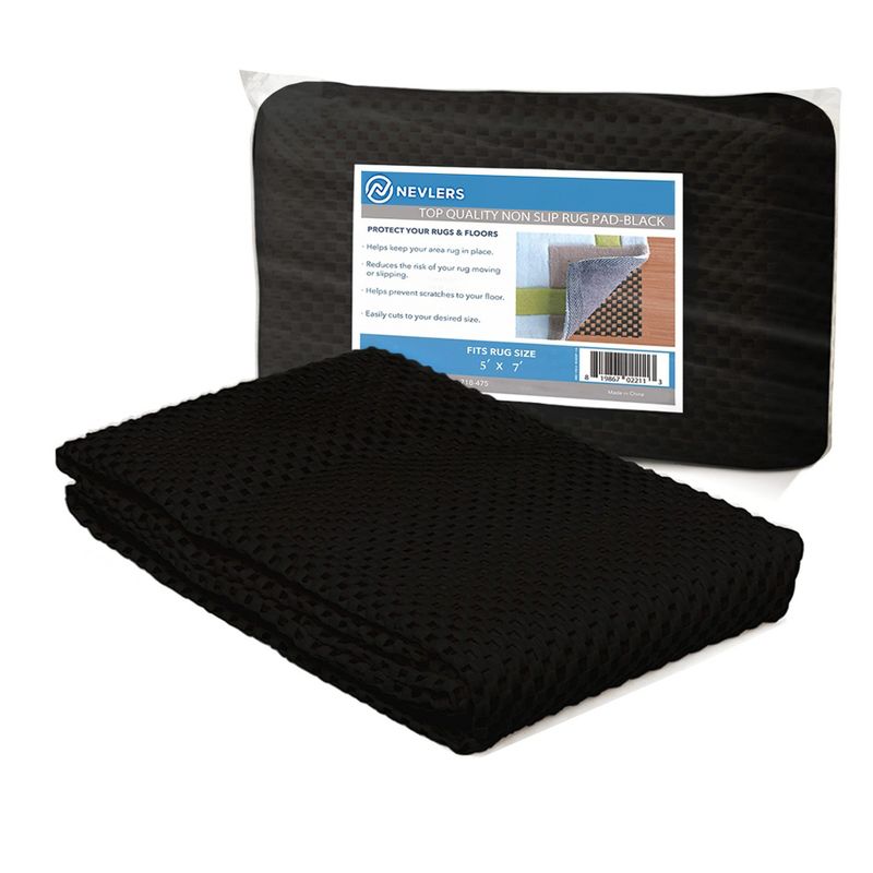 Nevlers Non-Slip Grip Pad for Rugs - Black, 1 of 8