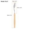 Unique Bargains Stainless Steel Plastic Handle Flexible Polished Palette Knife 2 Pcs - 2 of 4
