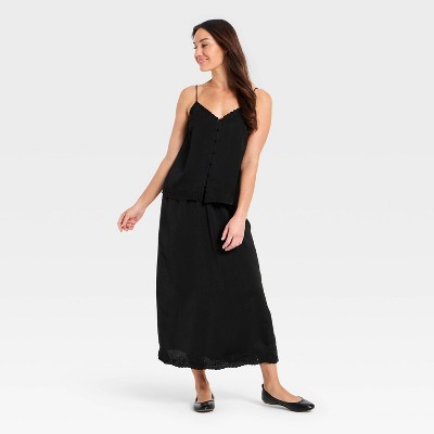 Women's Cutwork Midi A-Line Skirt - Universal Thread' - image 3