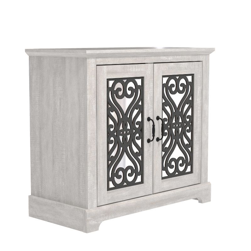 Galano Calidia Accent Cabinet with 2 Doors in Knotty Oak, Dusty Gray Oak, 3 of 14
