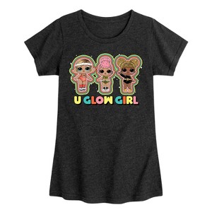 Girls' - LOL Surprise! - U Glow Girl Fitted Short Sleeve Graphic T-Shirt - 1 of 4