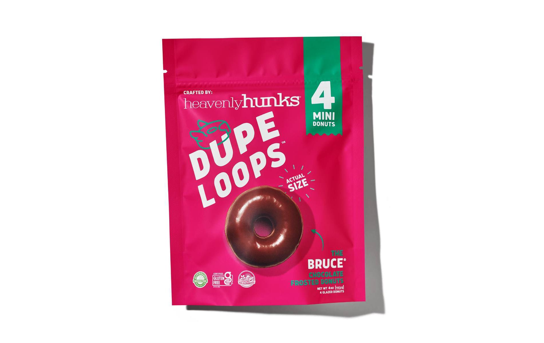 Heavenly Hunks Dupe Loops The Bruce Chocolate Mini Donuts - 4oz
