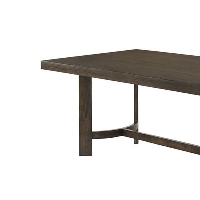 Farren Transitional Espresso Wood Dining Table - 104"