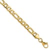 Chisel Stainless Steel Polished Yellow IP-plated 7.50mm 8.25" Figaro Bracelet - 2 of 3