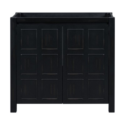 36-Inch Bathroom Vanity Cabinet With Single Sink,Adjustable Shelves Bathroom Storage Cabinet With Soft Close Doors -Cuddlewood