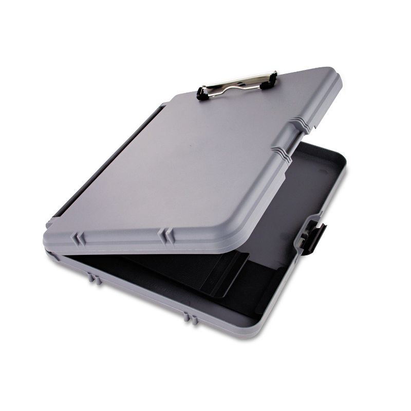 Saunders WorkMate Storage Clipboard 1/2" Capacity Holds 8 1/2w x 12h Charcoal/Gray 00470, 1 of 3
