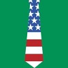 Junior's Design By Humans Fourth Of July Simple American Flag Tie By FreshDressedTees T-Shirt - 2 of 2