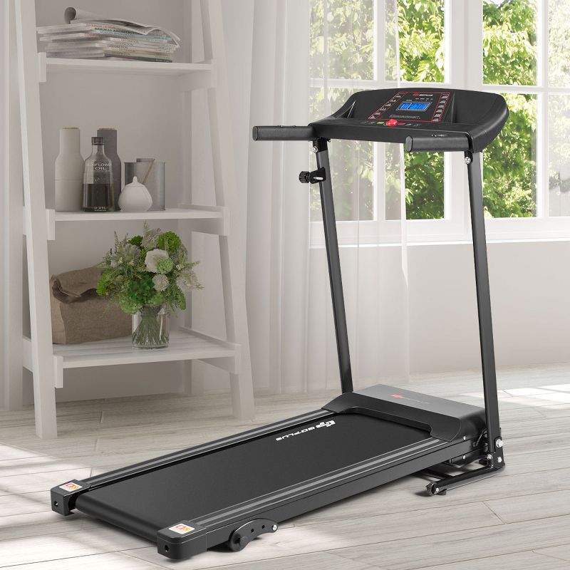 Costway 1.0HP Folding Treadmill Electric Support Motorized Power Running Machine Trainer, 2 of 11