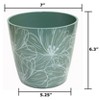 Tierra Garden 7" Round Self-Watering Bamboo Pot - 2 of 4