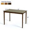 Subrtex Modern Farmhouse Square Table, Cozy Wooden Dining Table for 1-2 Persons, Ideal for Small Kitchen & Dinner Spaces - 3 of 4