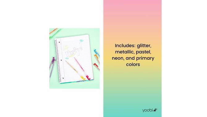 Yoobi&#8482; 30pk Gel Pens Set Multicolor, 2 of 14, play video