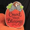 Home & Garden 27.0" Count Your Blessings Hang Around Indoor/Outdoor Custom Decor  -  Stepping Stones And Pathways - 3 of 3