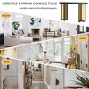 NicBex Farmhouse Console Table with Rattan Cross Legs,Narrow Solid Wood Entryway Table for Living Room,Hallway,Entryway - 3 of 4