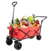 Grungis Park Garden Folding Wagon Cart,All-Terrain Shopping Cart,Utility Cart for Camping,Shopping - 2 of 4