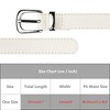 INSPIRE CHIC Women Faux Leather Gold/Silver Buckle Belt 0.9" Waist Belts for Jeans Pants Dresses - 4 of 4