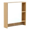 Chery Life Wall Mounted Bathroom Cabinet with Mirror, Over The Toilet Storage Cabinet with Shelves and Towel Rack - 2 of 4