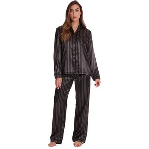 Just Love Womens Pant Set with Notch Collar  Chic & Comfortable Sleepwear - 1 of 3