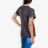 Anna-Kaci Women's Striped Knit Top with Crew Neck and Short Sleeves, Casual Loose Fit Comfortable Blouse - 3 of 4